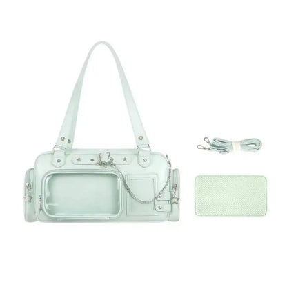 Star Chain Y2k Harajuku Blue Lolita Girl Pain Bags Transparent Japanese Crossbody Bag