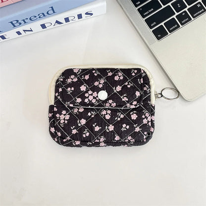 Cute Cartoon Small Travel Cosmetic Lipstick Earphone Card Portable Storage Bag