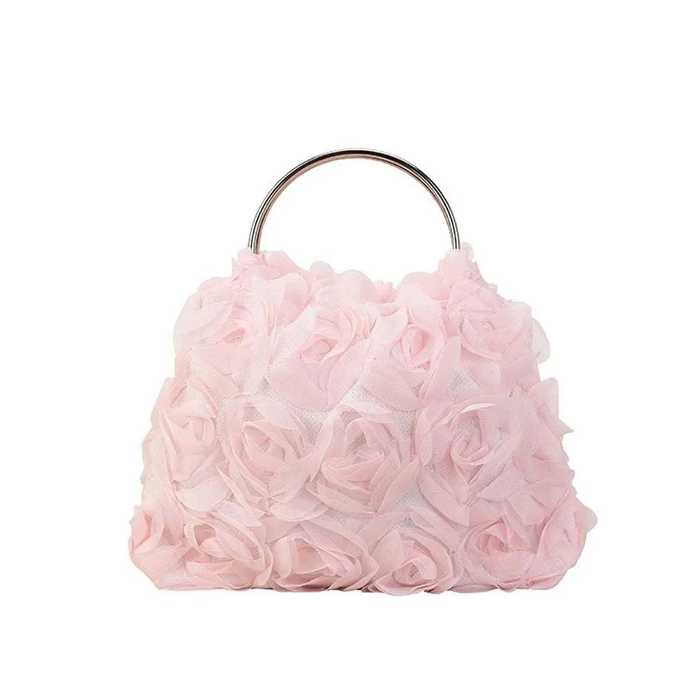 Large Capacity Magnetic Button Lady Hand-held Purse