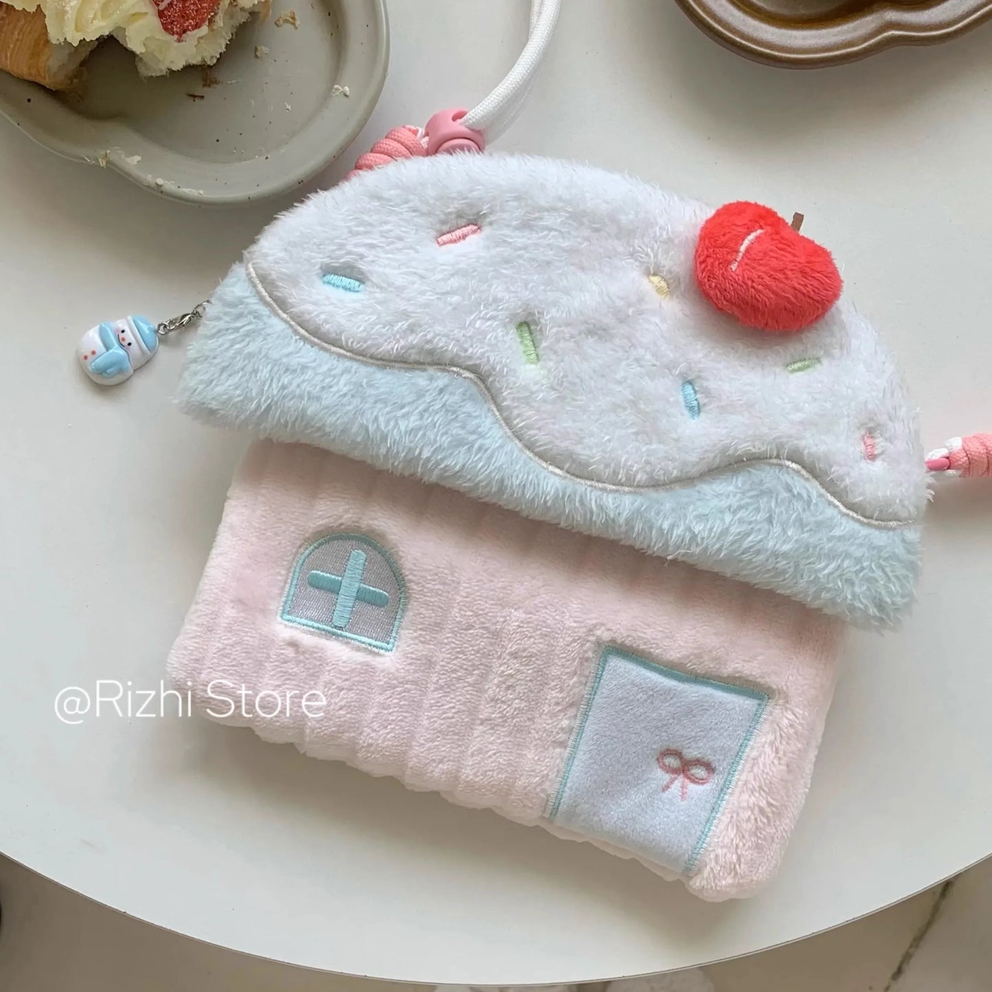 Kawaii Original Soft Girl Swiss Roll Change Bag Crossbody Bag