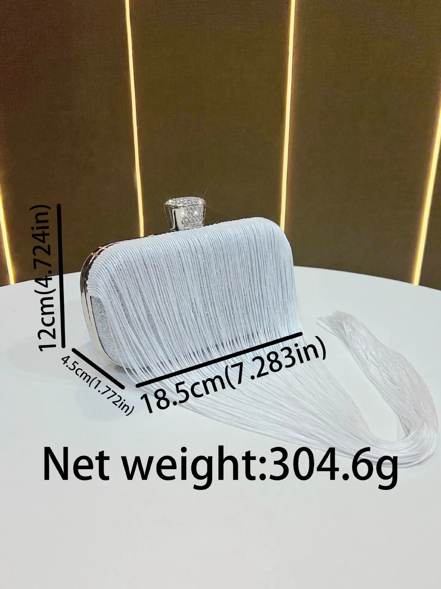 Metal Frame Shell Handbags Female Pearl  Women Shoulder Long Tassel Bags