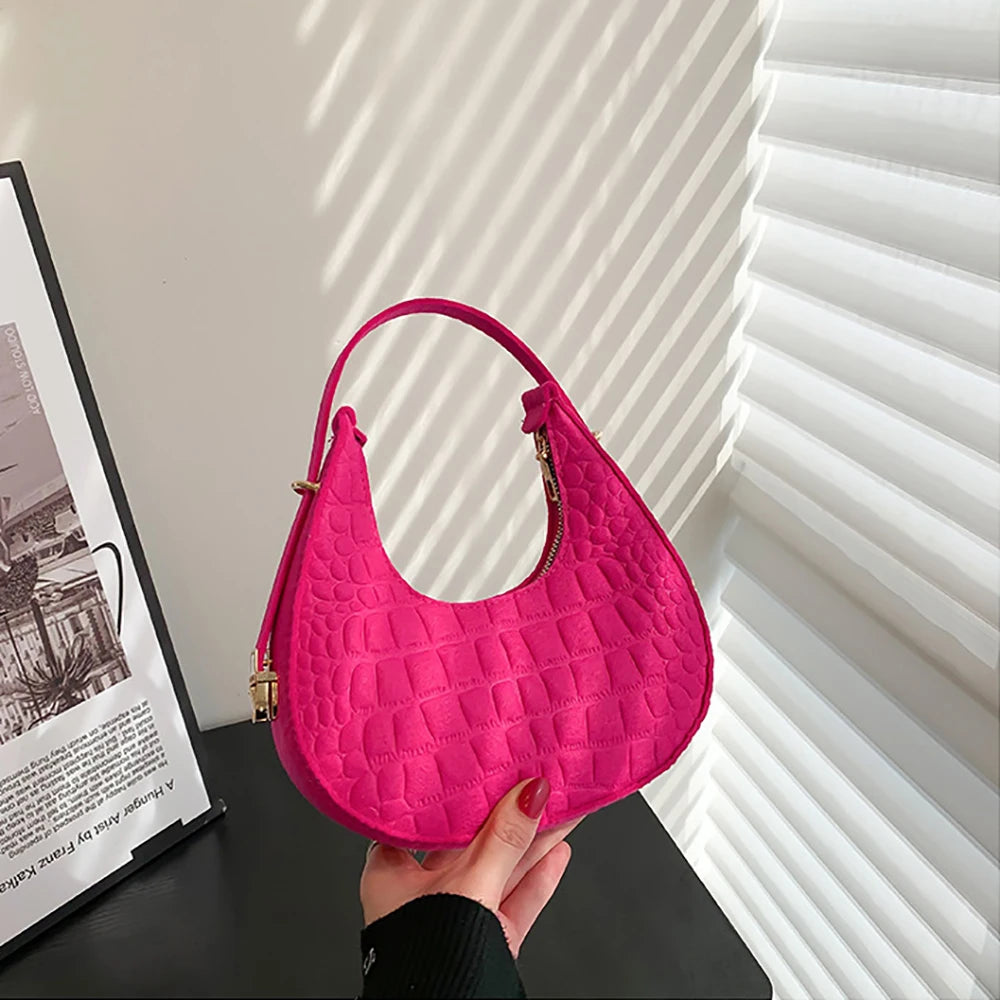 Small Handle Underarm Bag Clutch