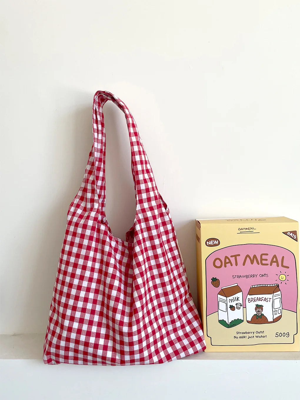 Vintage Plaid Women's Vest Shoulder Bags Large Capacity