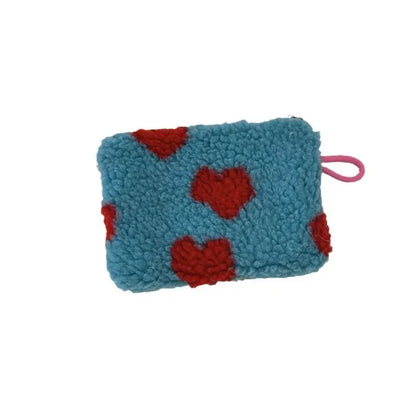 Heart Printed Cute Small Lipstick Cosmetic Bag