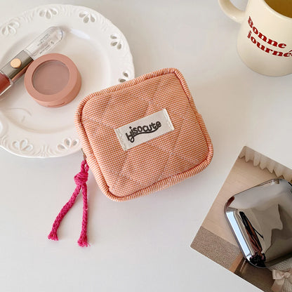 Mini Coin Purse Small Wallet for Women Portable Cosmetic Storage Bag