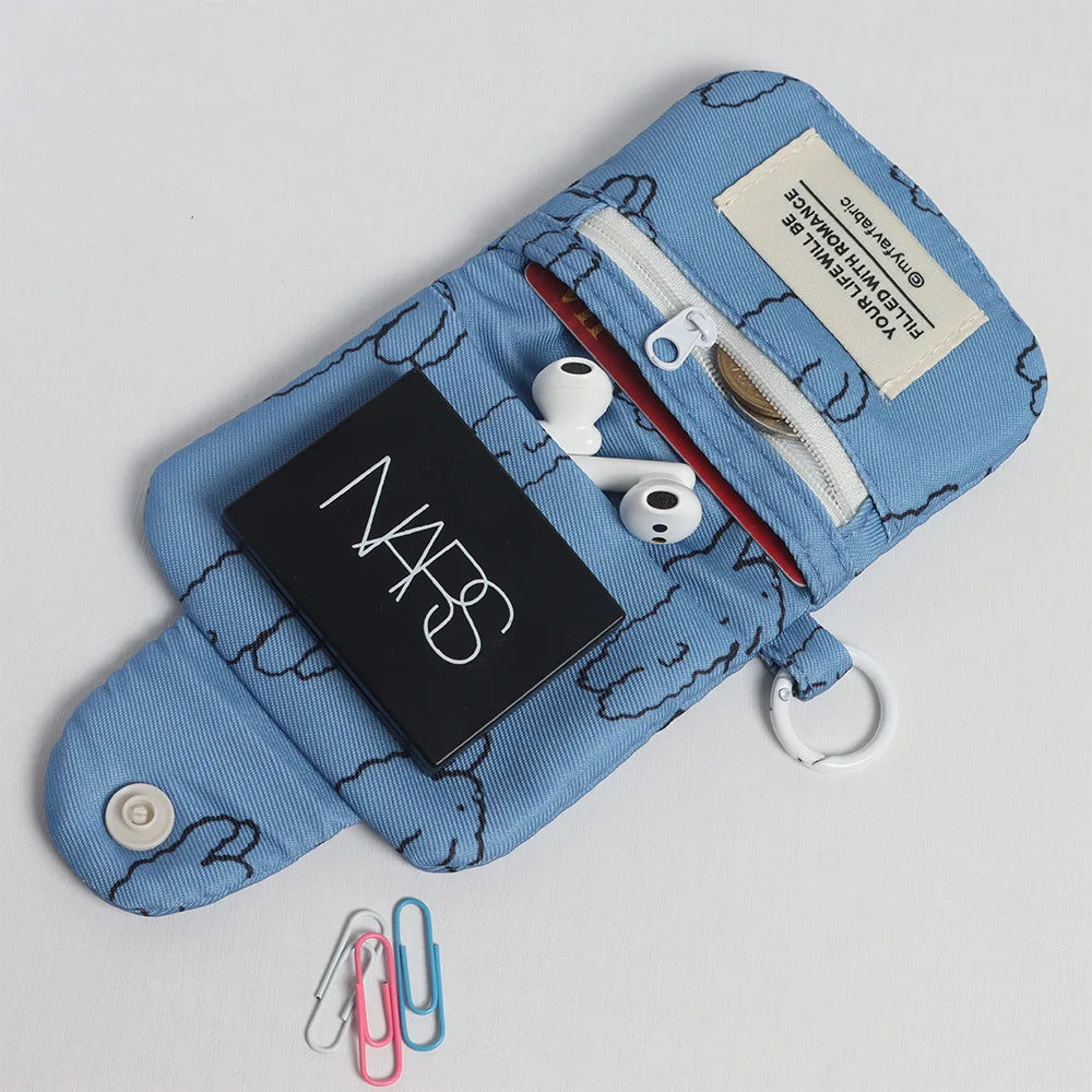 Wallet Card Holder for Girls Portable Cute Small Storage Bag