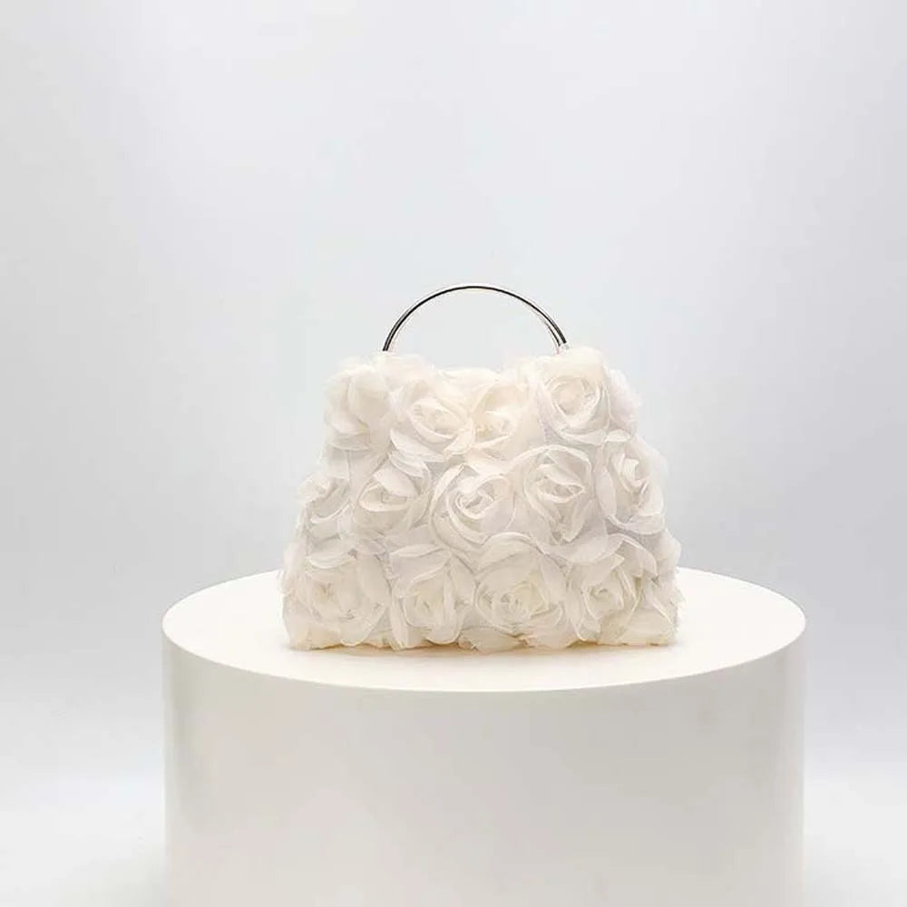 Large Capacity Magnetic Button Lady Hand-held Purse