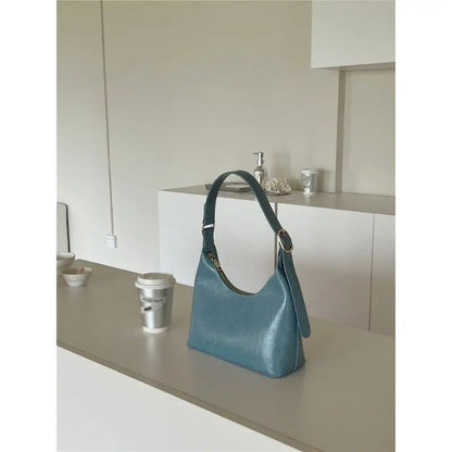 Women's Zipper Casual Tote Shoulder Bag