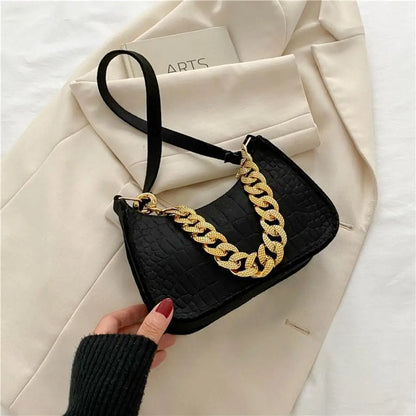 Small Handle Underarm Bag Clutch