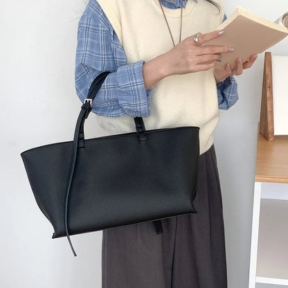 Casual Soft Tote Women Bag PU Leather Shoulder Bags for Women