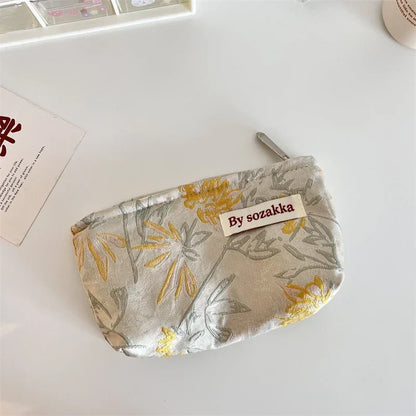 Floral Cosmetic Bag