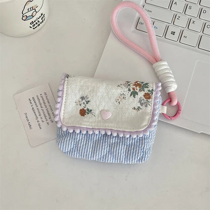 Cute Student Coin Purse  Floral Korean for Girls