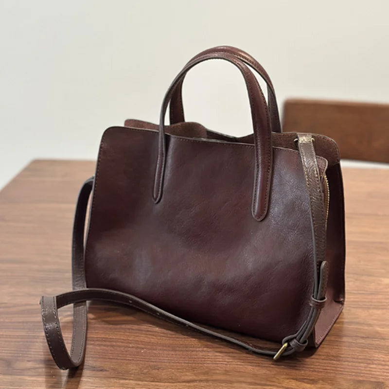 Women's Casual Tote Bag Small Leather Shoulder, Crossbody Bag