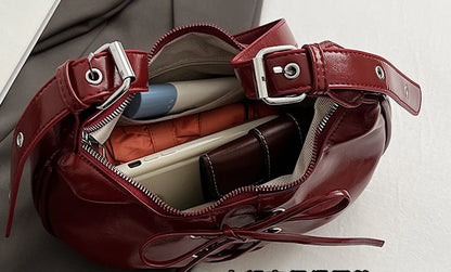 Multi Fold Underarm Bag Ballet Style Bow Strap Women's Bag Shoulder Bag