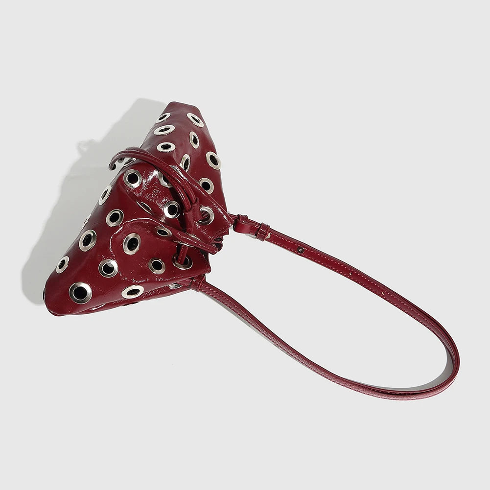 Women Lolita Bowtie Lace Pearl Crossbody Bag