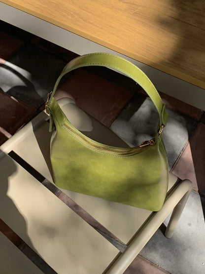 Women's Zipper Casual Tote Shoulder Bag