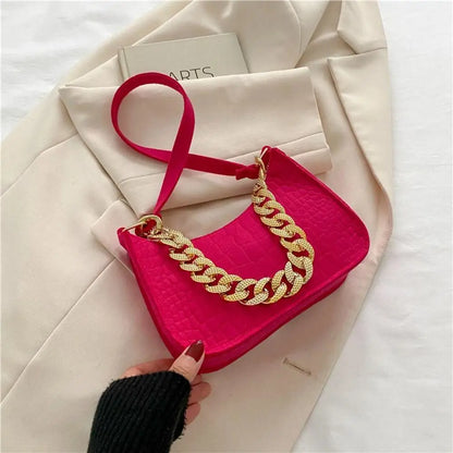 Small Handle Underarm Bag Clutch