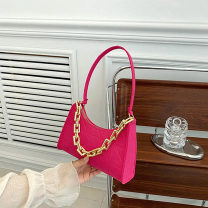 Small Handle Underarm Bag Clutch