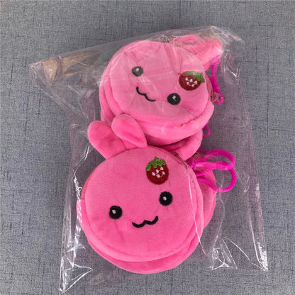 Gift Small Key Hook Pendant Plush Coin Bag , Panda , Animal Coin Pouch