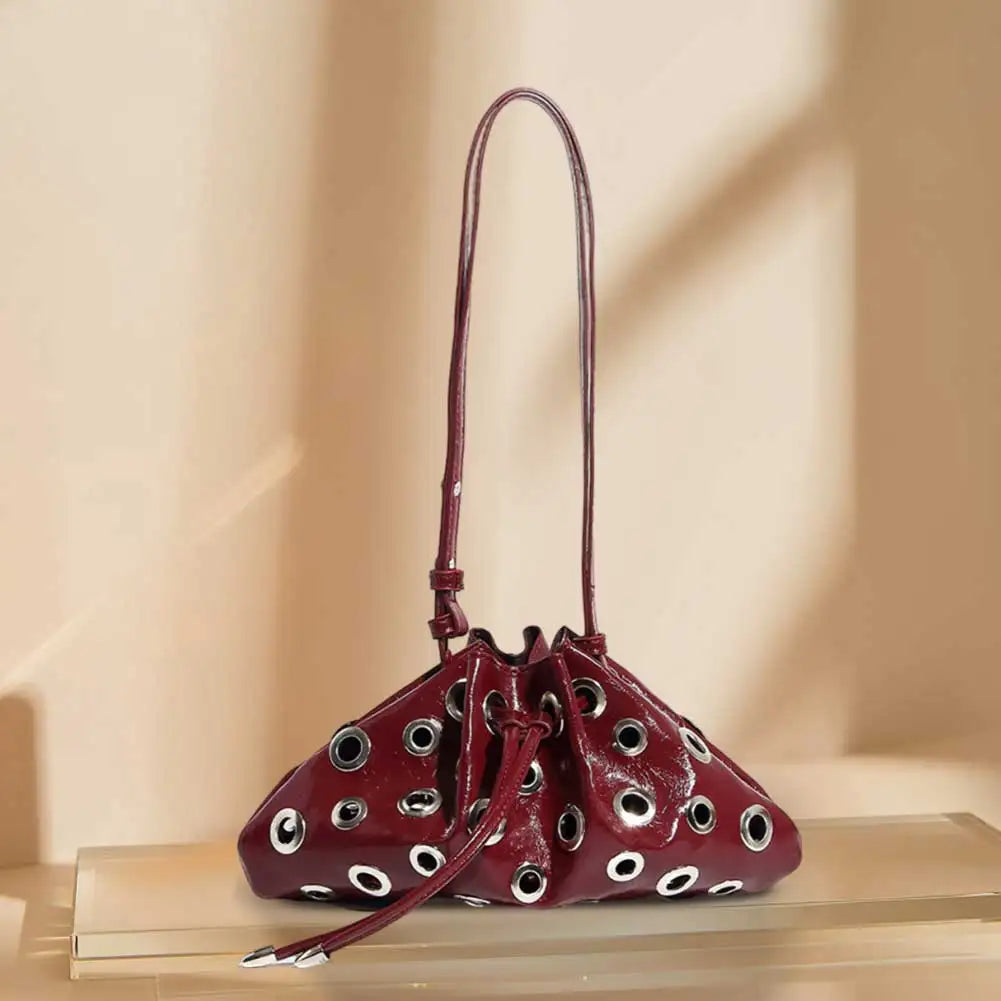 Women Lolita Bowtie Lace Pearl Crossbody Bag