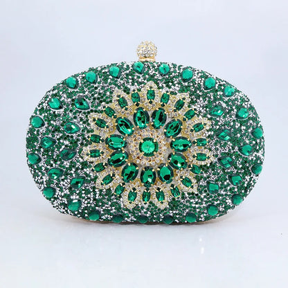 Evening Clutch Bags for Women  Chain Dinner Handbag Crystal Diamond Rhinestone Bag