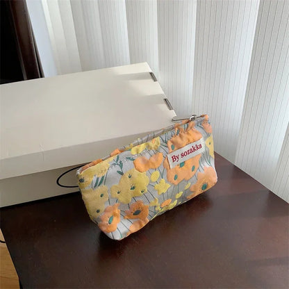 Floral Cosmetic Bag