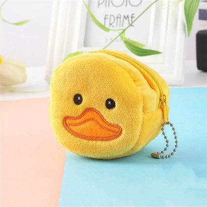 Soft Plush Cartoon Animal Cute Coin Purse Mini Zipper