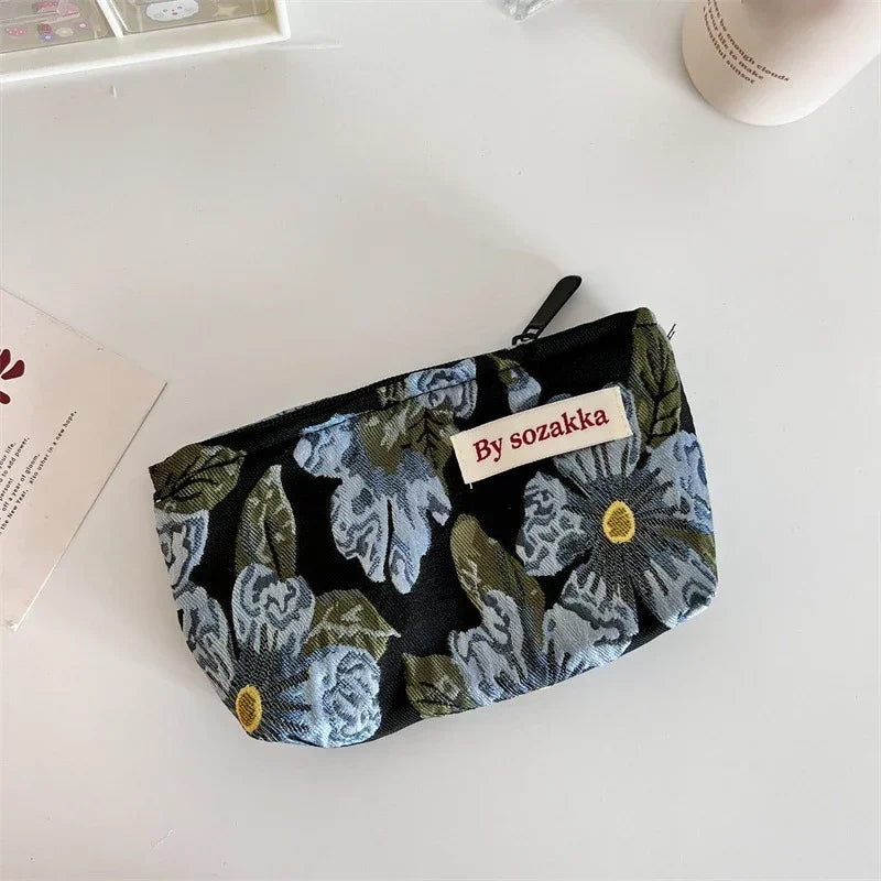 Floral Cosmetic Bag