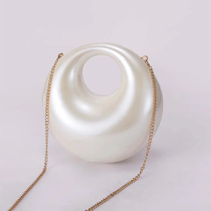 Ladies Shoulder Cross-bag Shaped Ball Acrylic Bag Elegant Lady  Wedding Dinner Clutch Bag