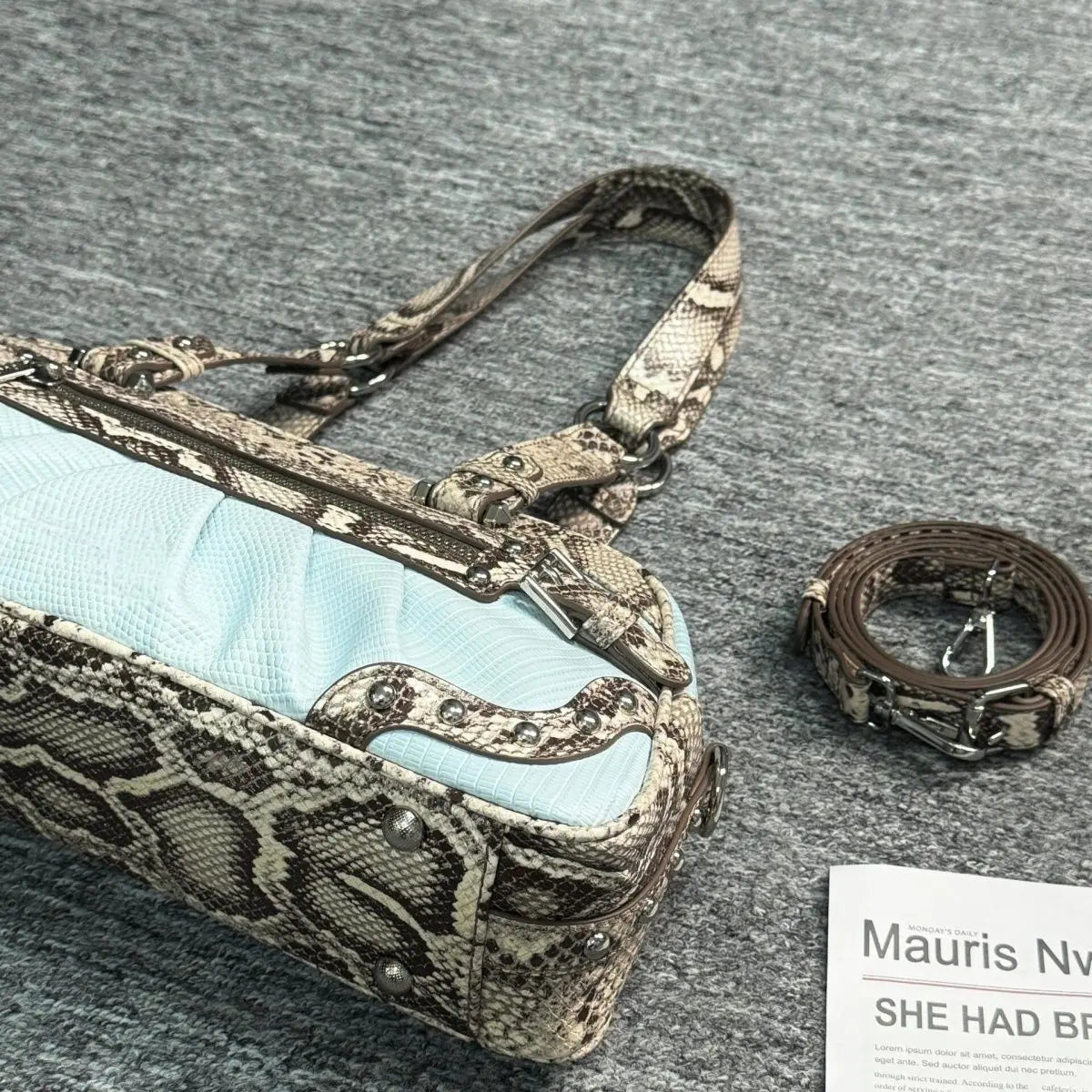 Women Bag  Euro-America Style Y2K Serpentine Handbag