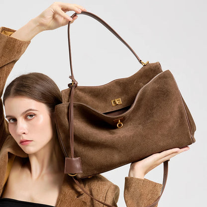 Women's Suede Genuine Leather Bag
