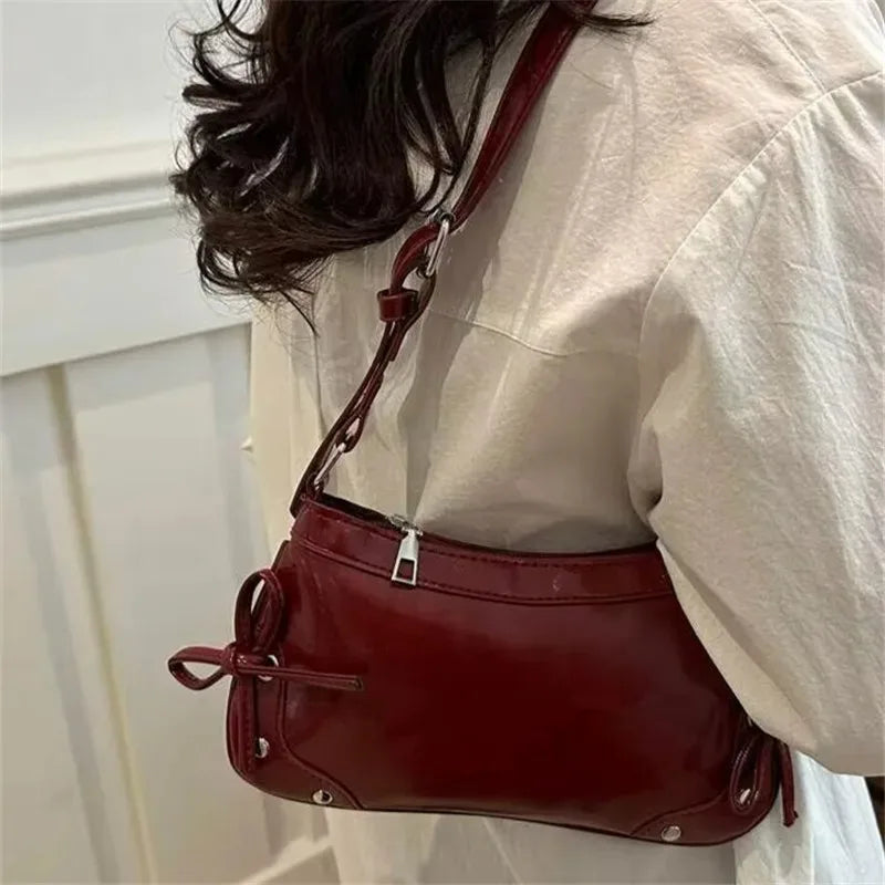 European American Soft Leather Shoulder Bag,