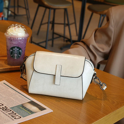 Cowhide Genuine Leather Handbag Lady Casual Phone Bag for Women