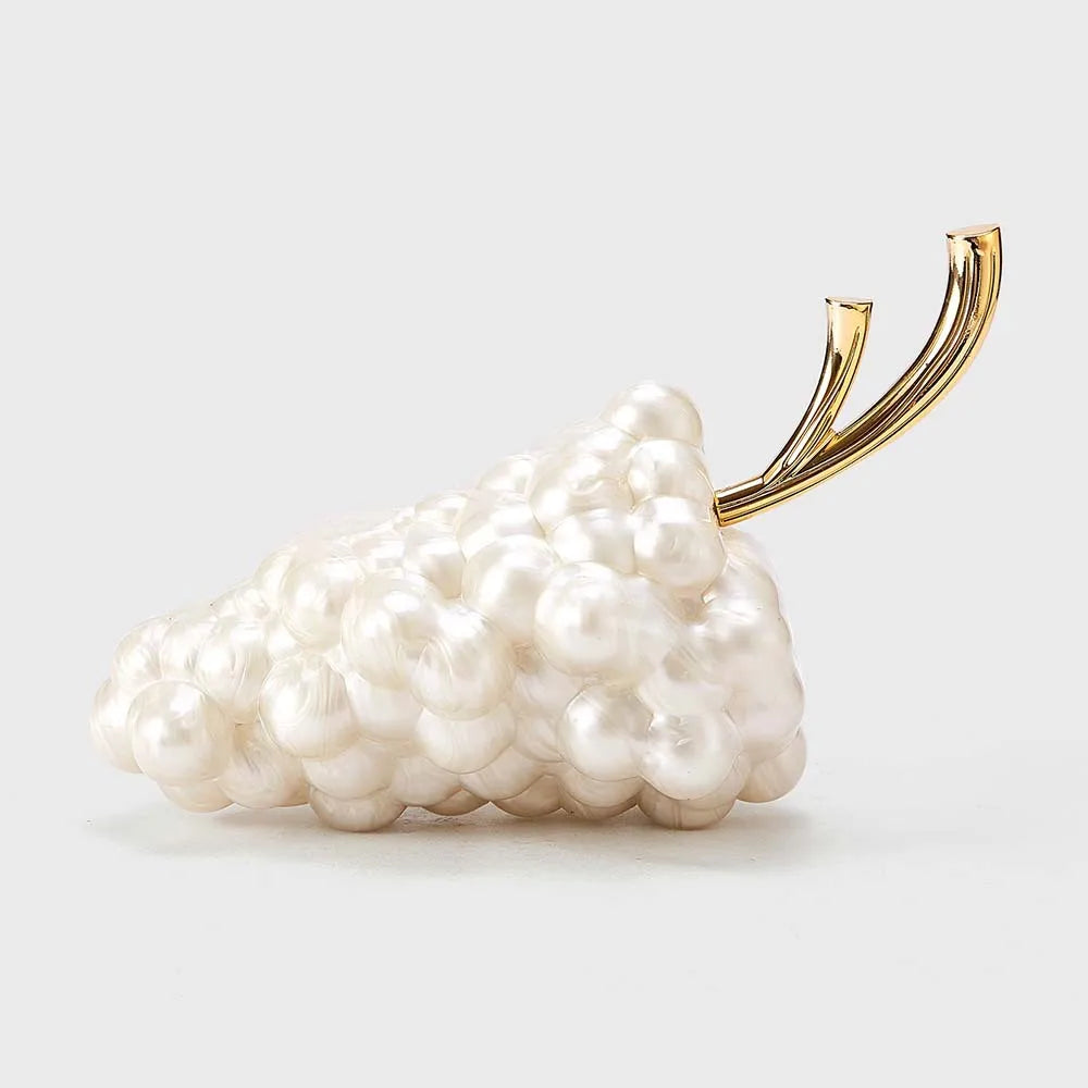 Acrylic Grape Shaped Chain Shoulder Bags