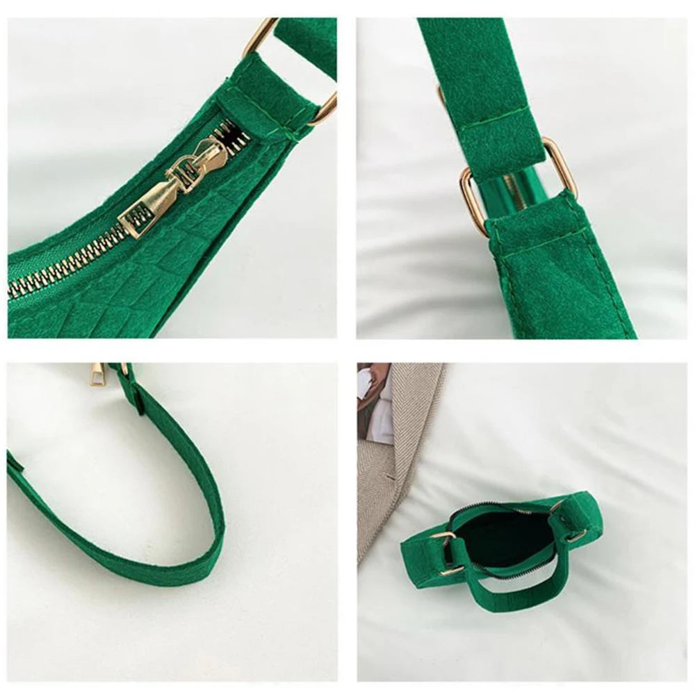 Small Handle Underarm Bag Clutch