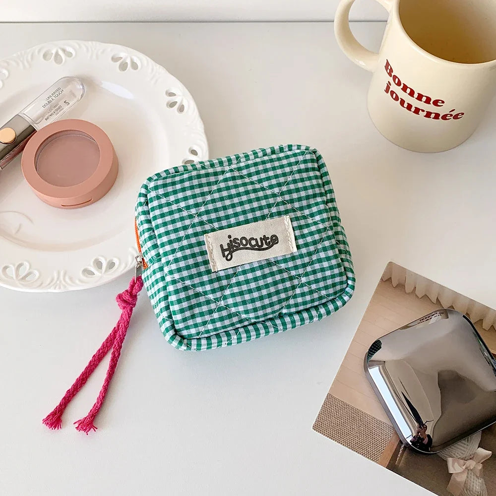 Mini Coin Purse Small Wallet for Women Portable Cosmetic Storage Bag