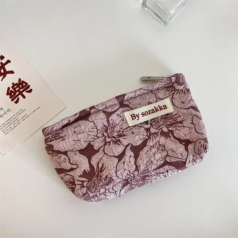 Floral Cosmetic Bag