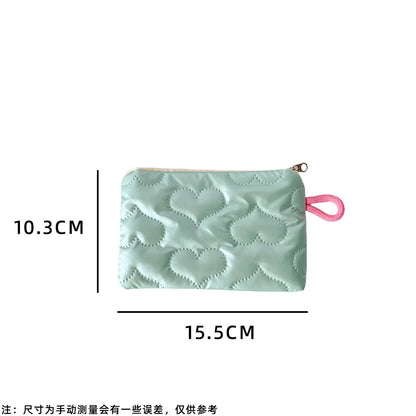 Bow Silver Glossy Mini Makeup Bag for Women