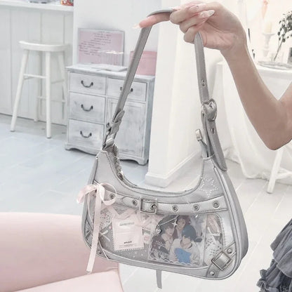 Cute Y2k Women's Shoulder Bag Fashion Elegant Sweet Lolita JK-Style  Bag