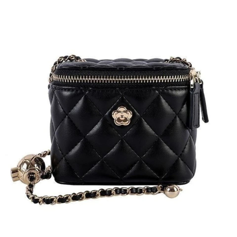 Mini Quilted Chain Diamond Checkered Women's Crossbody Bag