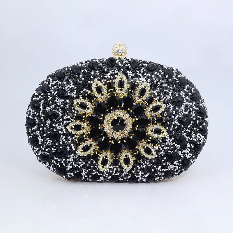 Evening Clutch Bags for Women  Chain Dinner Handbag Crystal Diamond Rhinestone Bag