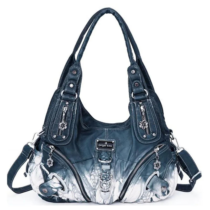 Multi Pocket Soft Leather Shoulder Bags