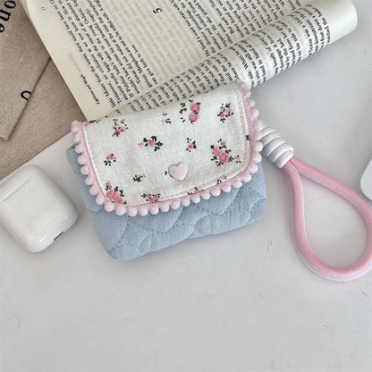 Cute Student Coin Purse  Floral Korean for Girls