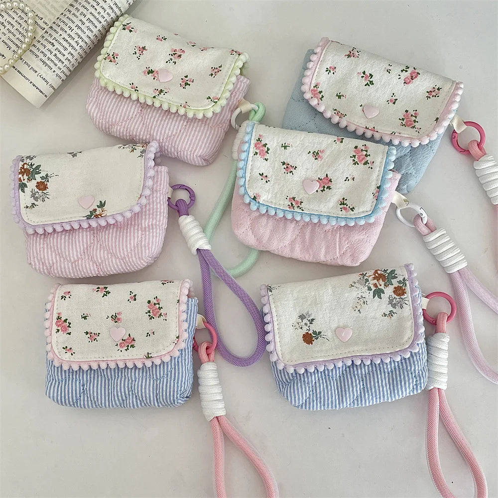 Cute Student Coin Purse  Floral Korean for Girls
