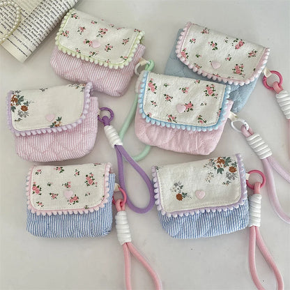 Cute Student Coin Purse  Floral Korean for Girls
