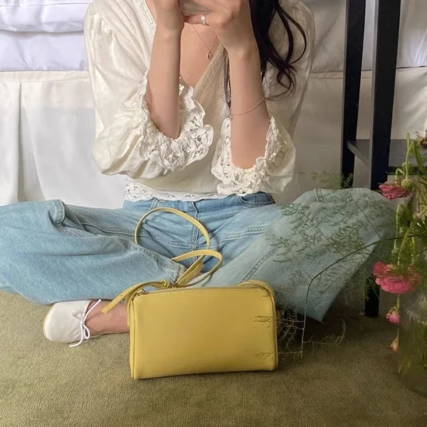 Women's Lightweight Portable Crossbody Pencil Case Bag