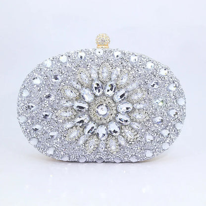 Evening Clutch Bags for Women  Chain Dinner Handbag Crystal Diamond Rhinestone Bag