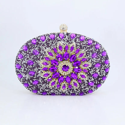 Evening Clutch Bags for Women  Chain Dinner Handbag Crystal Diamond Rhinestone Bag