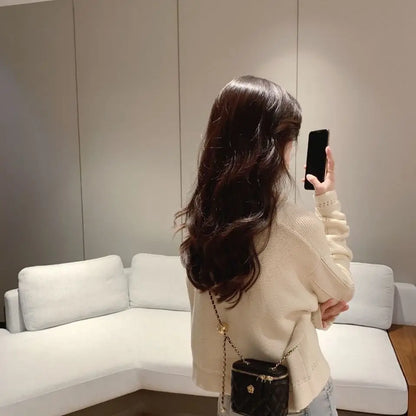 Mini Quilted Chain Diamond Checkered Women's Crossbody Bag