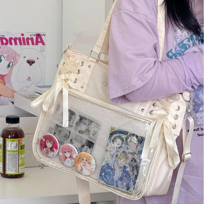 College Style Crossbody Bag Large Capacity